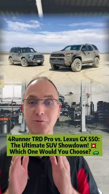4Runner TRD Pro vs. Lexus GX 550: The Ultimate SUV Showdown! 💥 Which One Would 