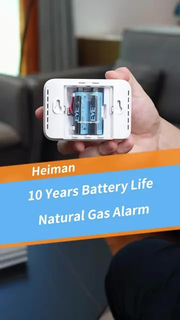 UL-Certified, 10-Year Battery-Powered Natural Gas Alarm#homesafety #Natural Gas 