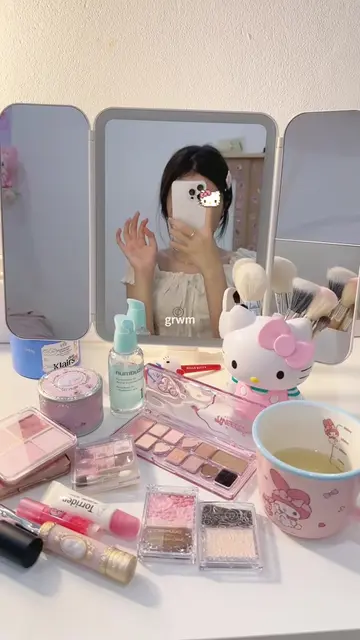 👀💗🫧🍀 #grwmmakeup #unboxing #fypシ 