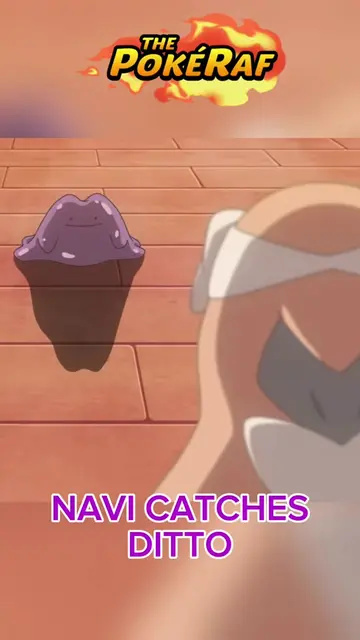 There we go! 💖 Navi catches Ditto with her Dream Ball in episode 143 (HZ143) of