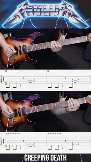 Here’s how to play the intro the Metallica classic, Creeping Death. This is how 