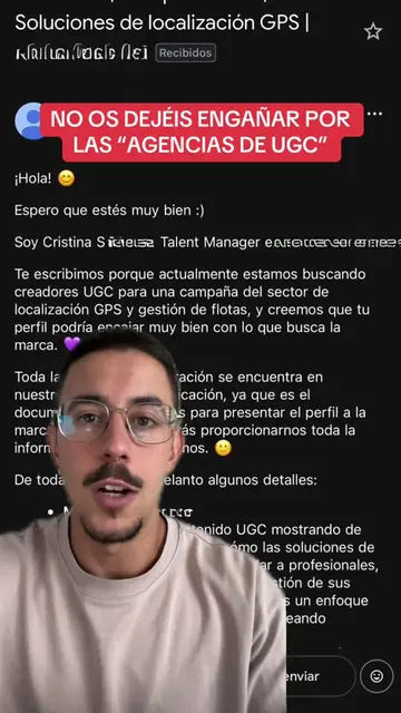 Comentando propuestas de colaboración que rozan el robo a mano armada 🥰  #ugc #
