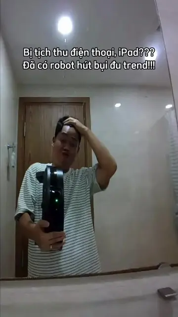 Bị tịch thu điện thoại, iPad?? Đu trend bằng robot hút bụi!!! #schannel 