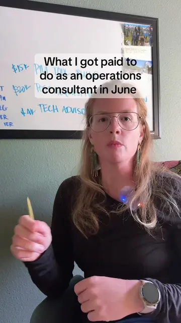 What I got paid to do as a consultant in June 