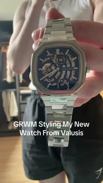 GRWM Styling My New Watch From @VALUSIS #mensfashion #elegantstyle #menswatches 