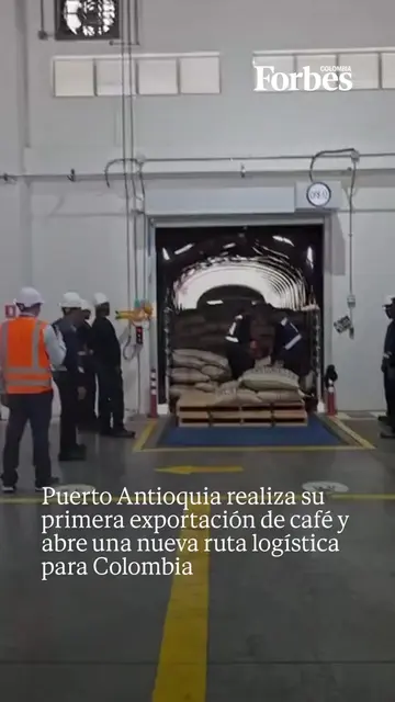 Puerto Antioquia realizó este jueves 16 de julio su primera exportación de café,