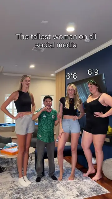 The most tallers woman in the internet 😱😱😱 @Nancy Mulkey @Aly G @Blondi🍉 