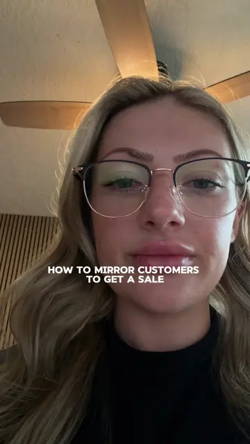 Okay you guys, mirroring is one of my favorite techniques to use on a customer t