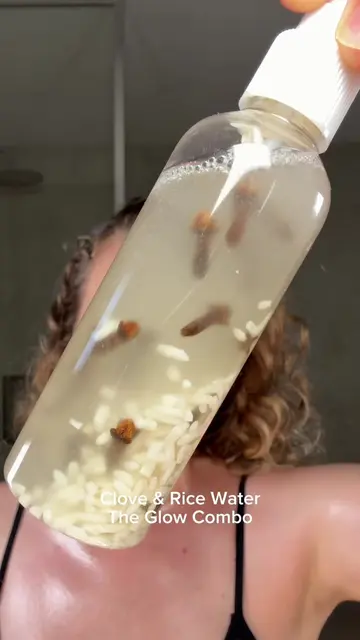 Clove & rice water: the perfect combo for glowing, acnr, healthy skin ✨ #skin #s