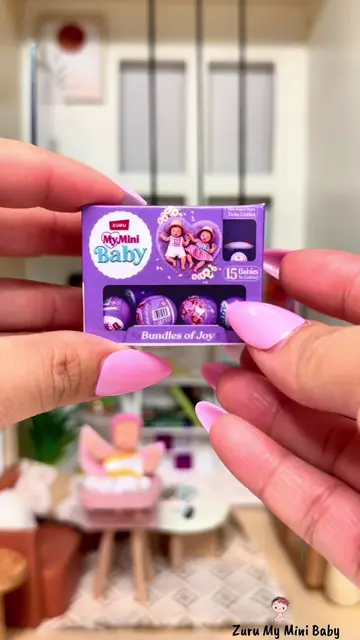 My Mini Baby just got even cuter! 💜 Look at this tiny ZURU My Mini Baby display
