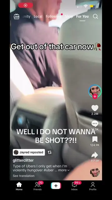 She ain’t never taking an uber again lol #uberdriver #roadrage #shot #viralvideo