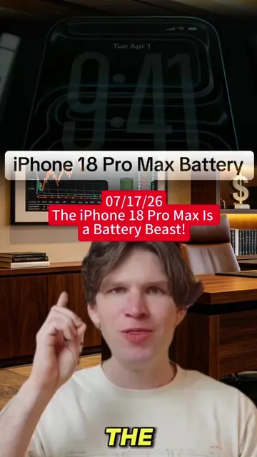 The iPhone 18 Pro Max Is a Battery Beast! ⚡📱 Are You Ready for This Upgrade? #i