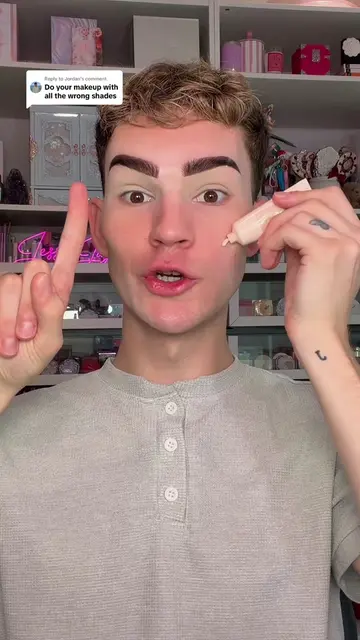 Replying to @Jordan picking out a full face of makeup in the wrong shades! #make