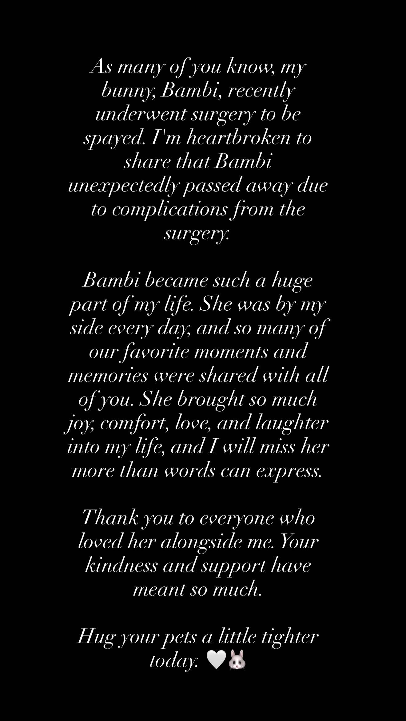 i love you forever bambi ❤️
