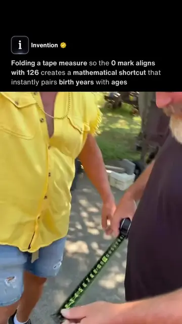 Original Video Credit: IG/stephanie8714smith A standard tape measure is folded b