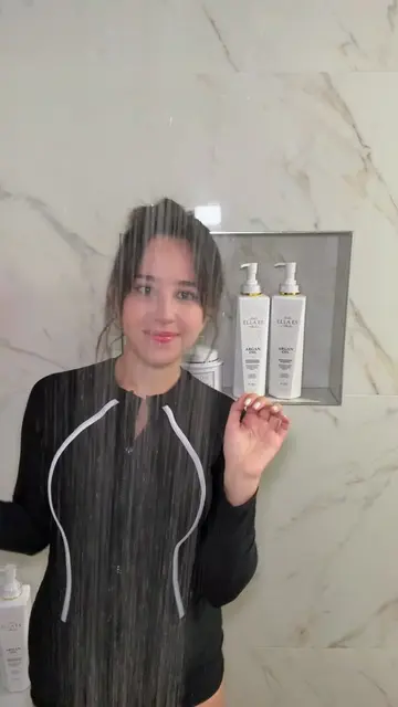 Mi rutina completa de lavado con “Ella es Thalía” ✨😌 #ellaesthalia #haircare #e