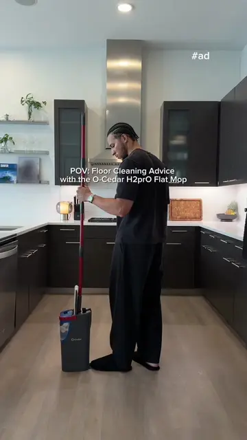 #ad My best piece of floor cleaning advice is to use @O-Cedar H2prO Flat Mop so 