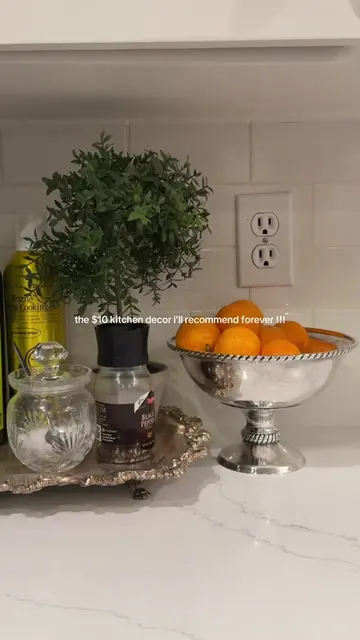 thrift a silver pedestal bowl. polish it. use it as your fruit bowl !!! #kitchen