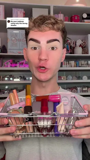 Replying to @Angel doing my makeup using all the wrong shade products! #makeup #