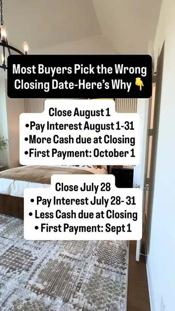 Pick a closing date like you actually know what you're doing. 👀💡 Here's what m