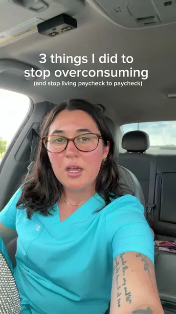sincerely, a former overconsumer for two years who was living paycheck to payche