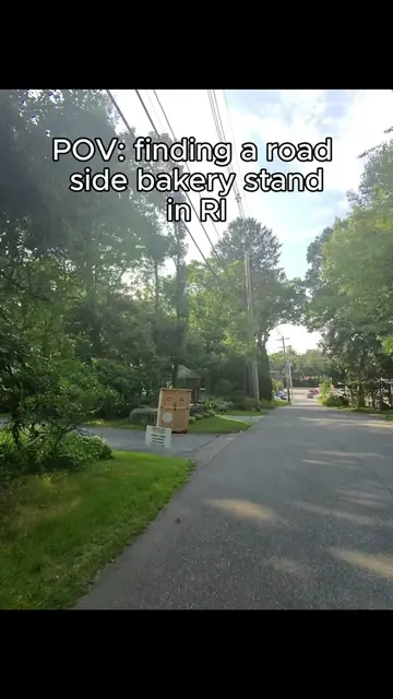 POV: finding a road side bakery stand in Rhode Island #rhodeisland #newengland #