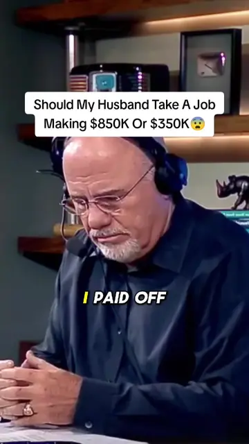 Job Pays $500,000 More 😳💸 #daveramsey #finance #ramsey #podcasts #ramseyreacts