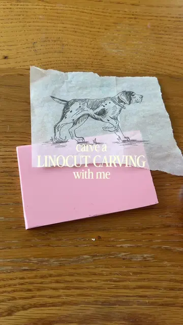 Carve a linocut carving with me. Stay tuned to see this bad boy printed🤩 #artis