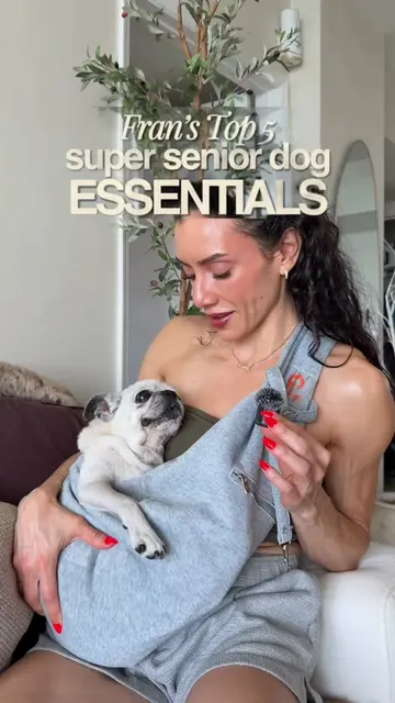 Just ask & Fran will share the link for her top 5 super senior dog essentials 🫶