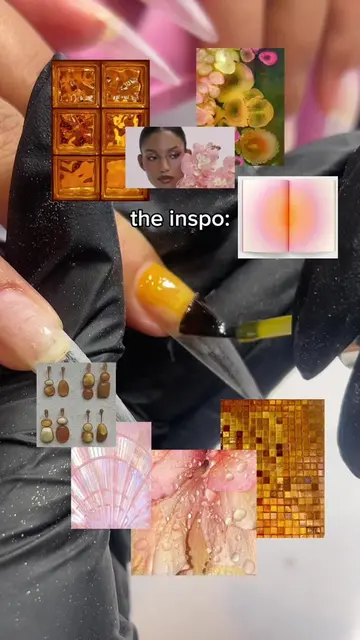 pink & ochre moodboard freestyle 🌸🍂🍯🩰🧈 doing these on XLs was a challenge b