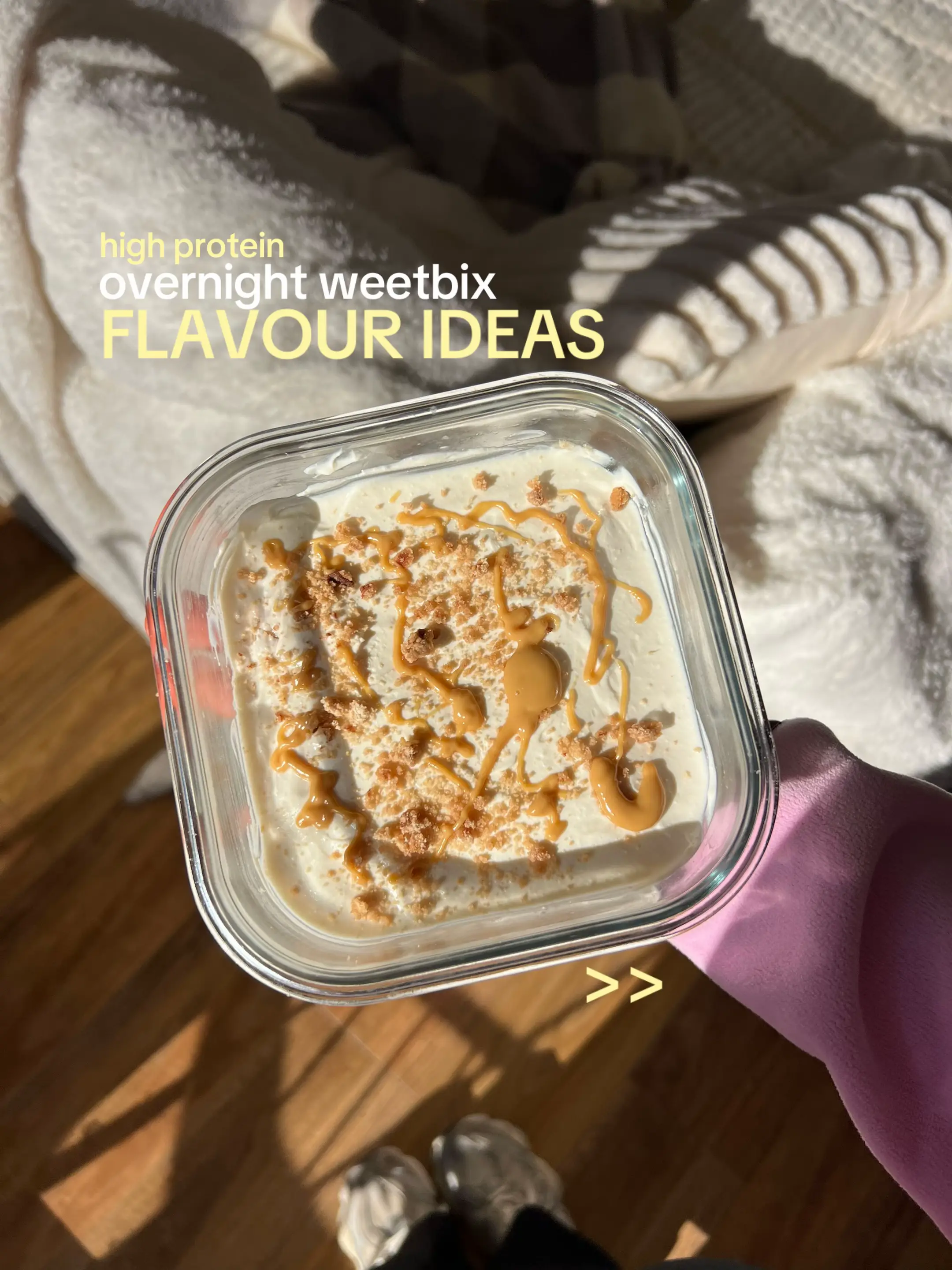 here’s some overnight weetbix inspo!! #mealprep #macrofriendly #highproteinmealp