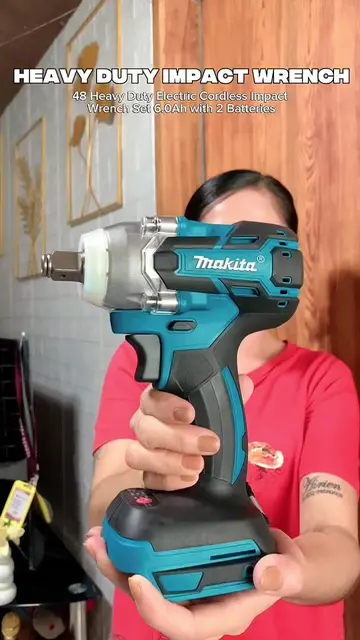 Heavy Duty Impact Wrench with 2 Batteries and Wrench Set⚙️🔧 #impactwrench #powe