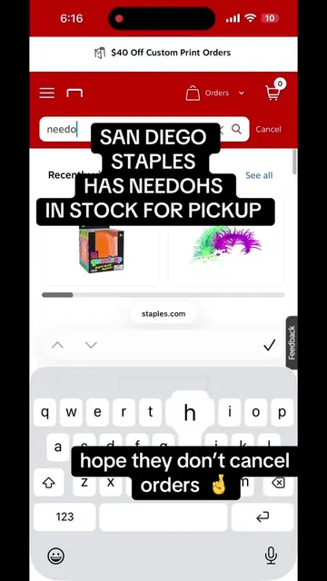 Needohs in stock! Run! #squishyfinds #needohfinds #sandiego #squishyhaul 