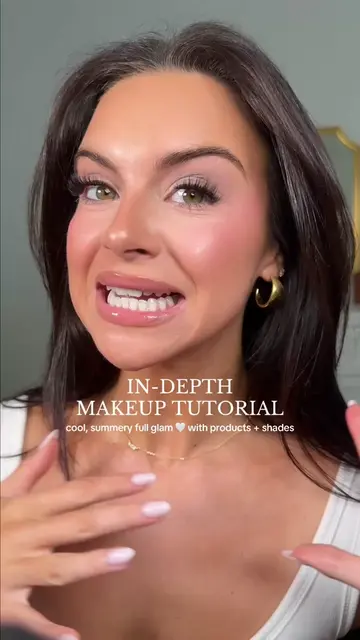 Makeup tutorial 🤍 cool-toned, summery vibe including all products and shades ✨ 