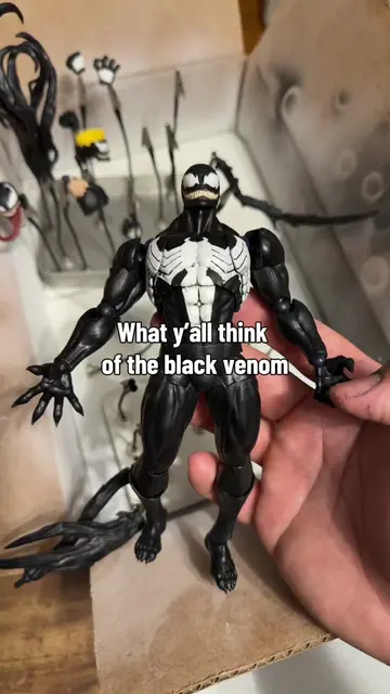 Repainted the mess toys venom. Still needs a few touch ups #venom #figtok #custo