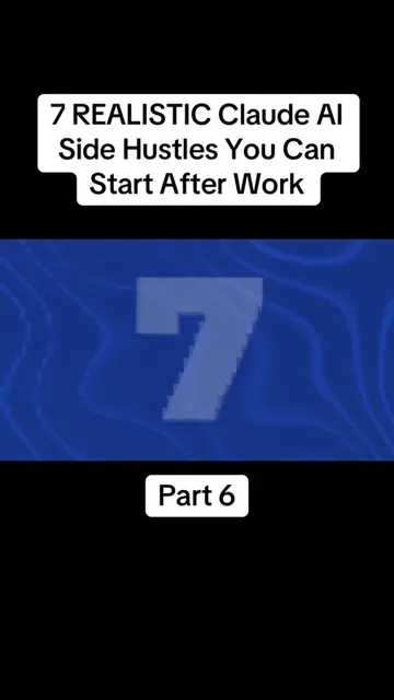 7 REALISTIC Claude AI Side Hustles You Can Start After Work #fyp #foryou #viral 