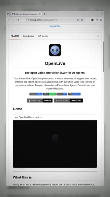 Your AI can now see, hear, and talk—without the cloud 🤯 OpenLive is the open-so
