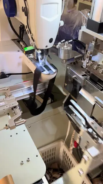 High-speed rubber band splicing machine #Automaticbuttonmachine#одеждаfabрика #а