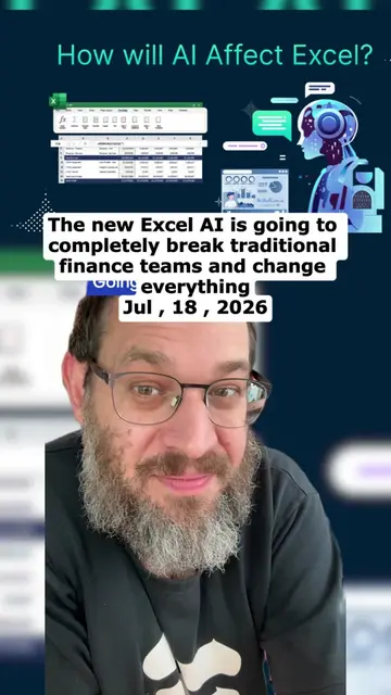 The new Excel AI is going to completely break traditional finance teams and chan
