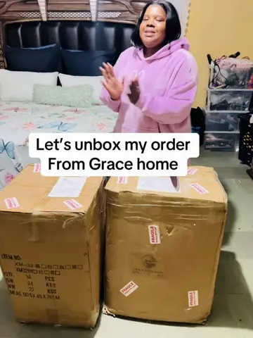Let’s unbox my order form Grace home #fyppppppppppppppppppppppp #gracehome #home