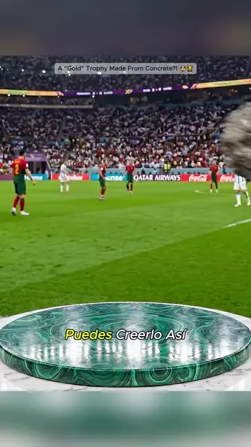 TheWorldCupTrophyIsNOTWhatYouThink🏆#FootballFans#CreativeBuilds#AmazingCrafts#H