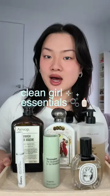 🧴clean girl essentials to smell 🫧clean🫧  @Diptyque @Aesop @SALT & STONE @The 