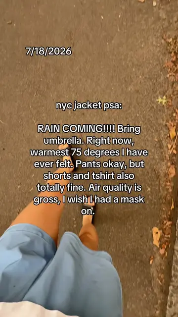 Why’s it so warm?  #nycjacketpsa#nyc#nycweather#weather#nycweatherupdate 