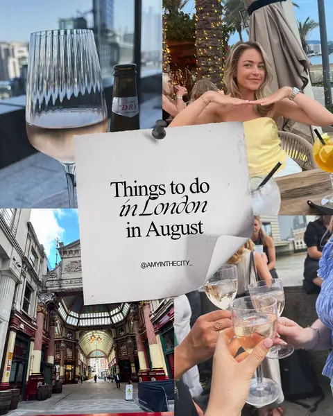 Stuck for August plans? I got you 🫶🏼 here’s some things do to in London in Aug