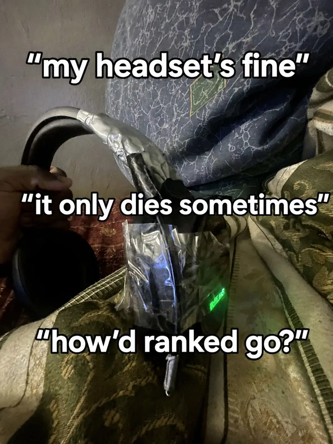 “it only dies sometimes” was ruining every ranked game 💀
 #gamingheadset #Gamin