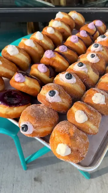 Whose ready for filled donuts. These are sun kissed and filled with deliciousnes