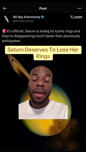 What’s Saturn going to do without its rings? #TyreakToldYou #Saturn #Astronomy #
