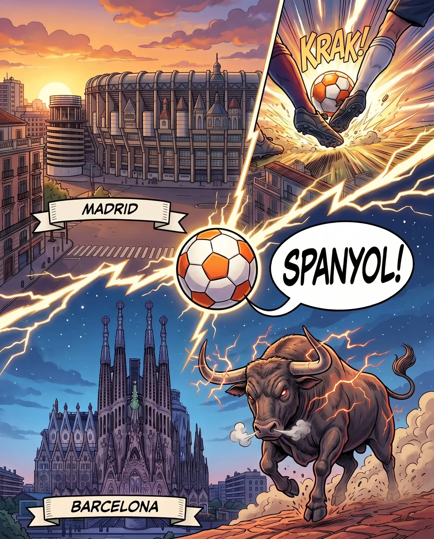 Coba bikin poster versi negara favoritmu di Nano Banana 2! ⚽️🍌 #Gemini #NanoBan
