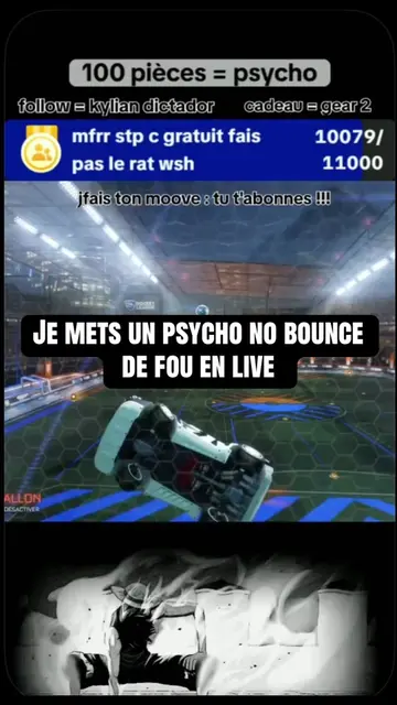 PSYCHO NO BOUNCE de FOU en LIVE !!! #psycho #rl #rocketleaguefreestyle 