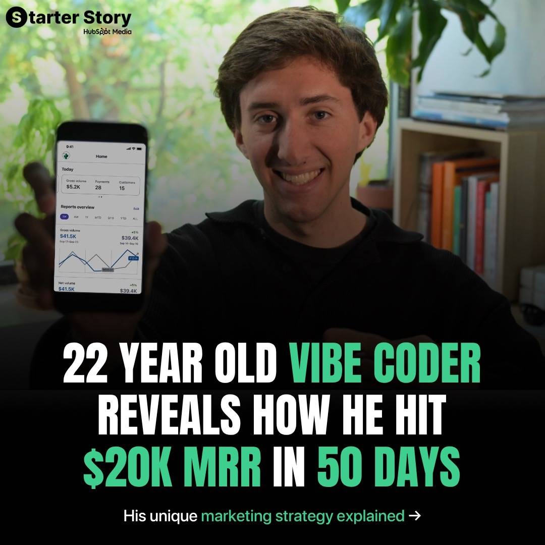 he was 23 and realized he didn’t need a coding degree to build a $1M/year busine